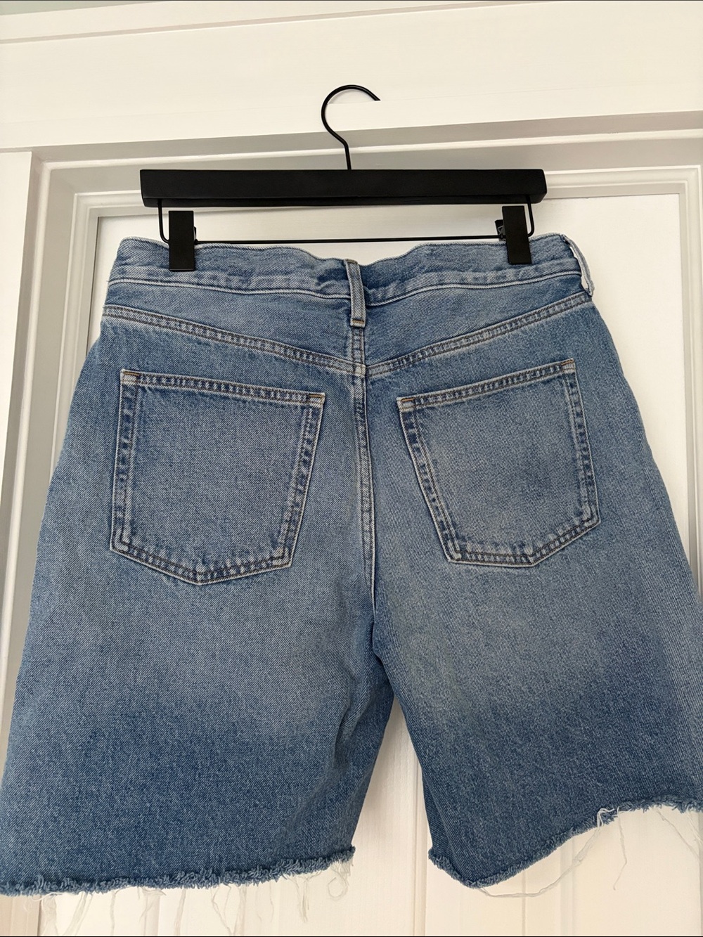 Women’s JCrew Denim Drawstring Bermuda Shorts - Picture 2 of 3